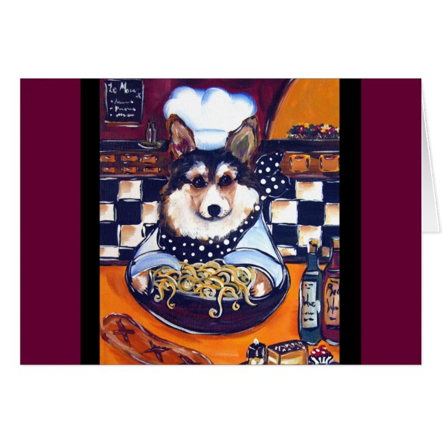 Cardigan Welsh Corgi Chef (Devant horizontal)