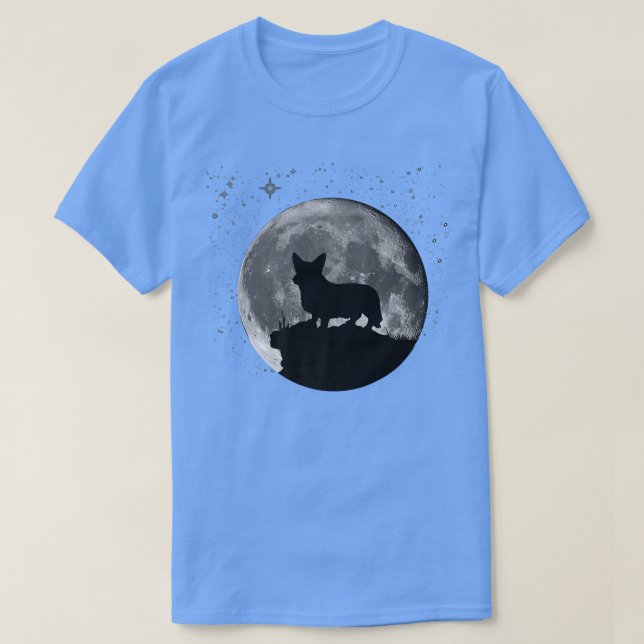 Cardigan Welsh Corgi Moon T-Shirt Premium (Design devant)