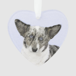 Cardigan Welsh Corgi Peinture - Art Chien original