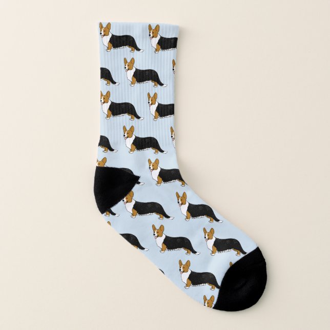 Cardigan Welsh Corgis | Motif de chiens mignons (Gauche intérieur)