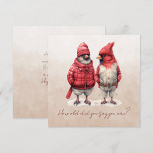 Cardinal Birthday Card Quel Âge Avez-Vous Dit Être