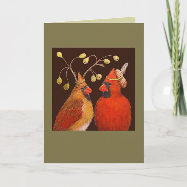 Cardinal carte couple (Devant)