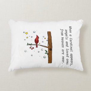 Cardinal de l'ange ciel Coussin Accent