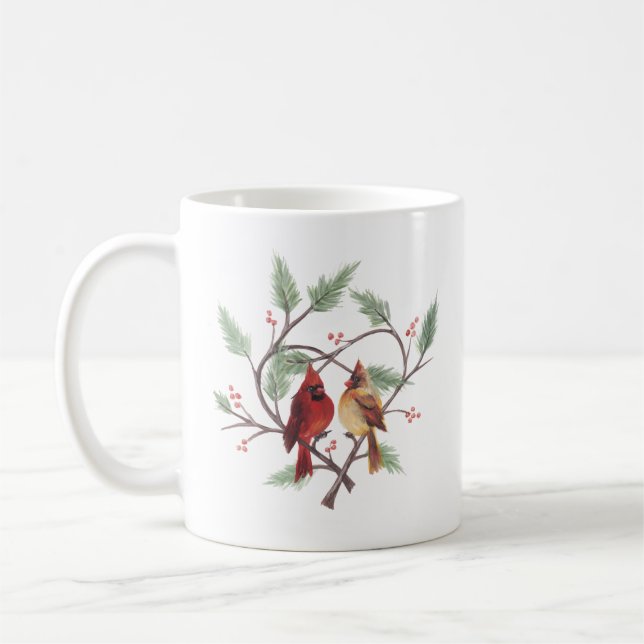 Cardinal Heart Mug (Gauche)