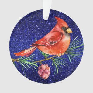 Cardinal - Ornement d'oiseaux rouges