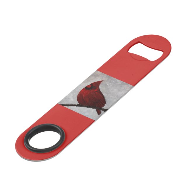 Cardinal.Ouverture de bouteille en acier inoxydabl (Devant angulaire)