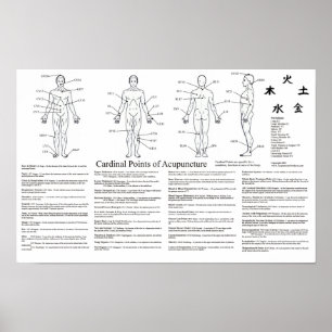 Cardinal Points of Acupuncture Poster