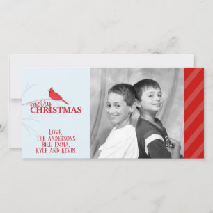 Cardinal Rouge - Carte de vacances photo