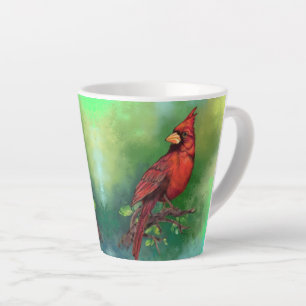 Cardinal Rouge du Nord, Latte Mug