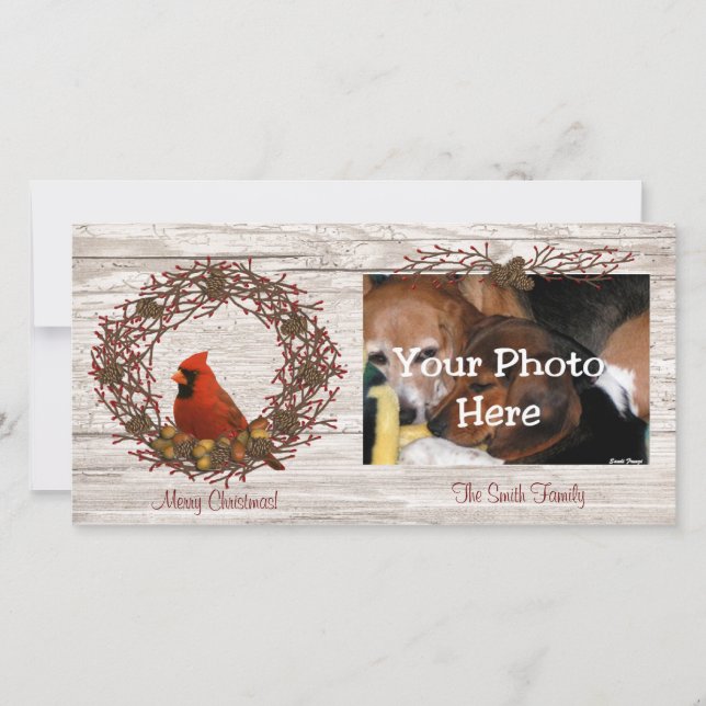 Cardinal Wreath Carte photo (Devant)