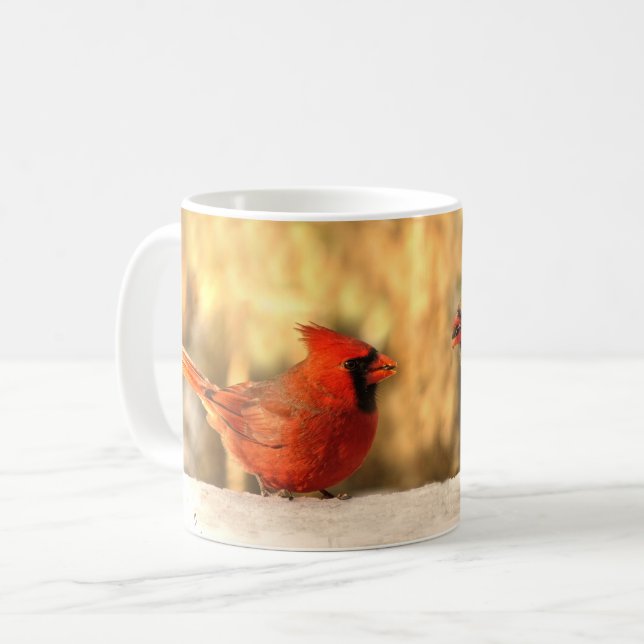 Cardinaux en Mug d'automne (Devant gauche)