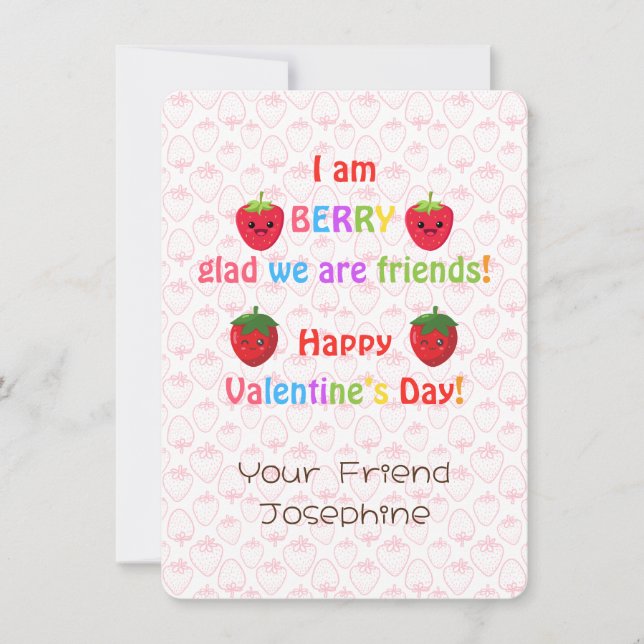 Cards Saint Valentin pour enfants (Devant)