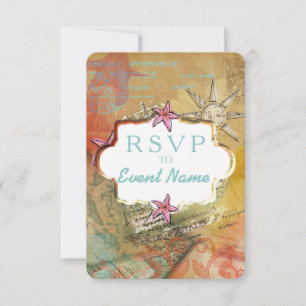 Caribbean Dream - Invitation, carte RSVP