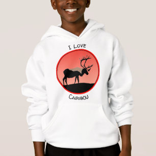 Caribou au coucher du soleil - Art original de la