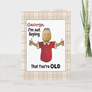 Cartes Dessin Hommes D Anniversaire Zazzle Fr