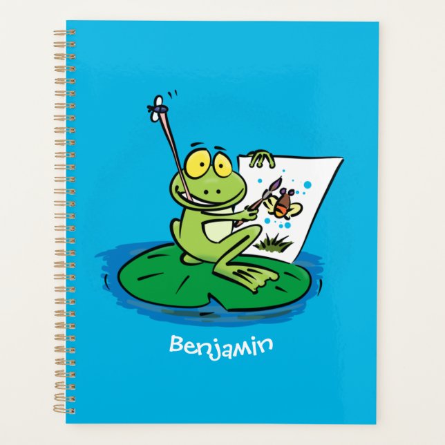 Caricature amusante de grenouille verte (Devant)