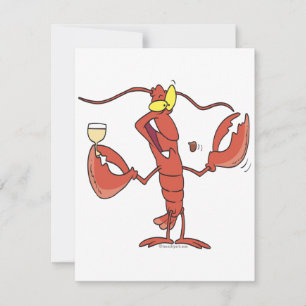 caricature amusante de homard