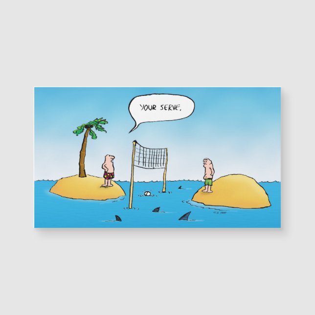 Caricature amusante de Shark Volleyball (Devant)