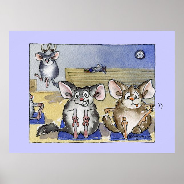 Caricature amusante Fitness personnalisée Poster I (Devant)