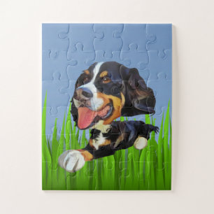 Caricature Bernese Mountain Dog Puzzle pour enfant