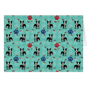 Caricature Boston Terrier