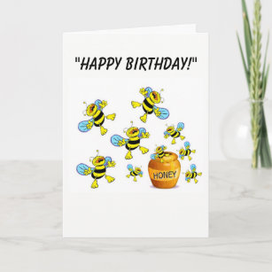 Caricature Bumble-Bee Carte Anniversaire