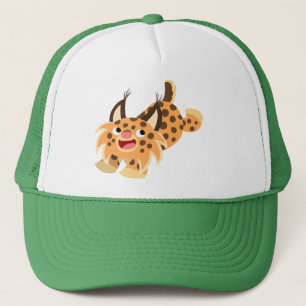 Caricature chatoyante Bobcat Casquette