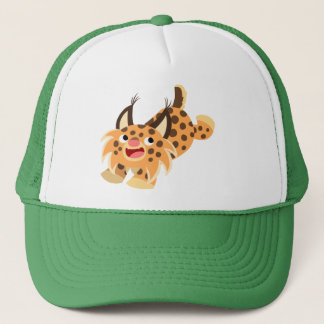 Caricature chatoyante Bobcat Casquette