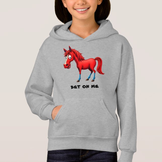 Caricature Cheval Rouge (Devant)