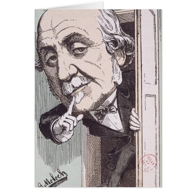 Caricature d'Albert, Duc de Broglie (Devant)