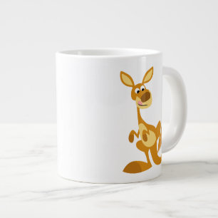 Caricature de battage mignon Kangaroo Jumbo Mug