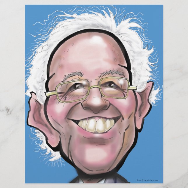 Caricature de Bernie Sanders (Devant)