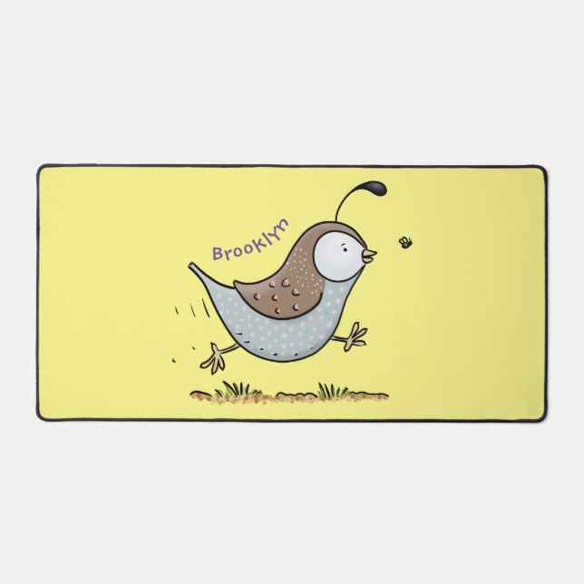 Caricature de caille californienne joli (Recto)