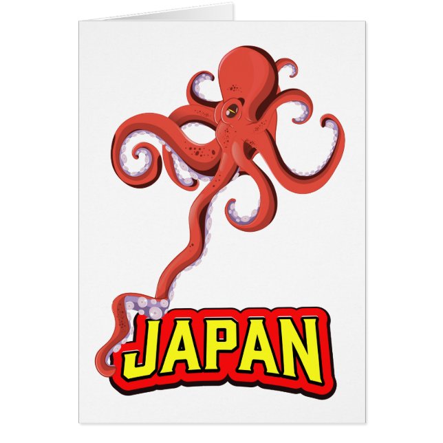 Caricature de calmar géant du Japon (Devant)