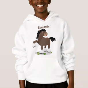 Caricature de cheval de trait de Cute Clydesdale