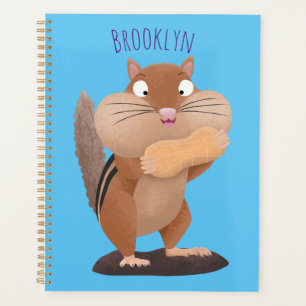Caricature de chipmunk à grosses joues mignonnes