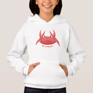 Caricature de crabe rouge cuite