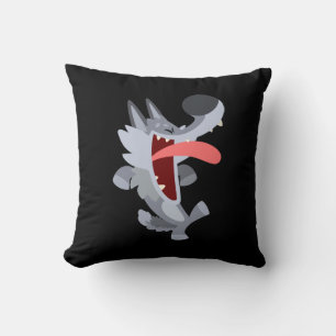 Caricature de danse mignonne Wolf Coussin