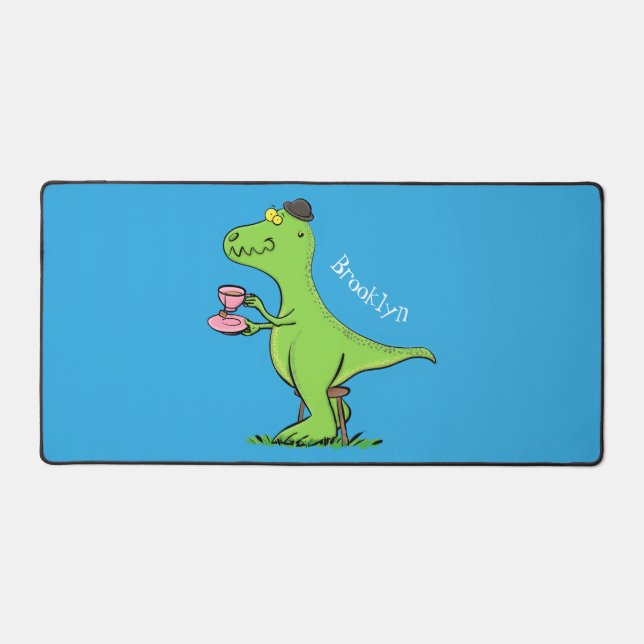 Caricature de dinosaure vert t rex (Recto)