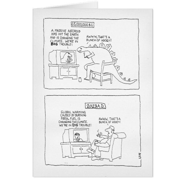 Caricature de fin d'année : la terre en crise (Devant)