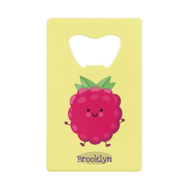 Caricature de framboise très heureuse (Devant)