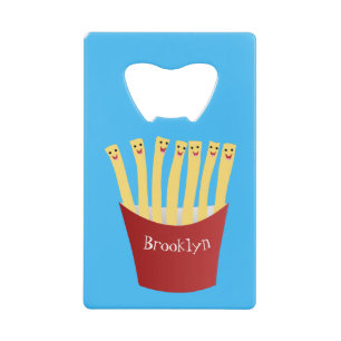 Caricature de frites Cute kawaii fast food