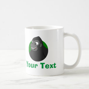 Caricature de gorille personnalisée Mug café