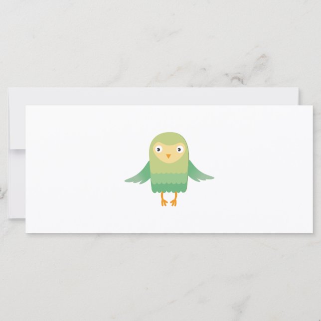 Caricature de hibou vert (Devant)