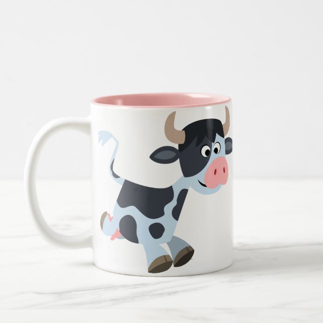 Caricature de jogging mou Mug de vache (Gauche)