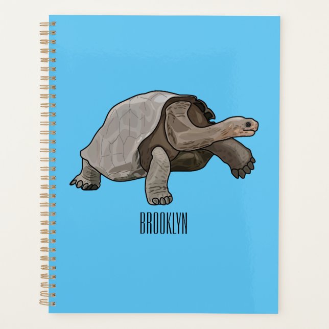 Caricature de la tortue des Galapagos (Devant)