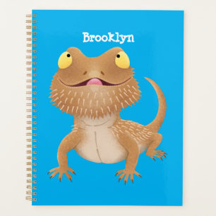 Caricature de lézard de dragon à barbe