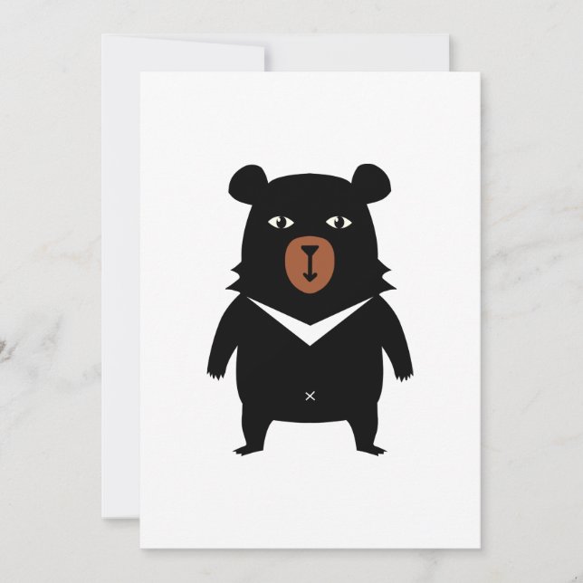 Caricature de l'ours noir (Devant)