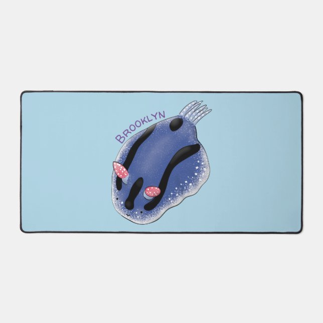 Caricature de nudibranche bleu mignon (Recto)