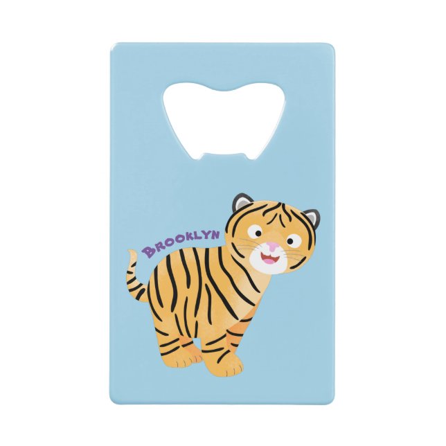Caricature de petit tigre joyeux (Devant)